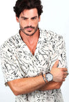 Orologio-CHRONOSTAR-uomo-Brave-tempo-pelle-marrone-+-bracciale