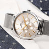 Orologio-CHRONOSTAR-uomo-Classique-multi-funzione-acciaio-mesh