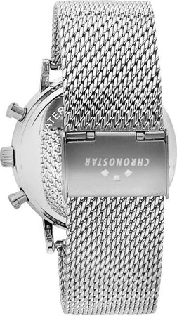 Orologio-CHRONOSTAR-uomo-Polaris-multi-acciaio-/-bianco