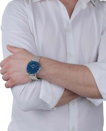 Orologio-CHRONOSTAR--uomo-Preppy--acciaio-/-blu