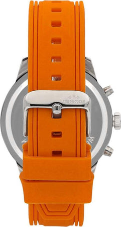Orologio-CHRONOSTAR-uomo-Urano-multi-funzione-arancione-/-nero