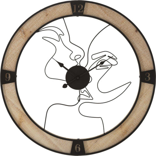 Orologio Da Muro Couple Cm 60X3 Casa e cucina/Decorazioni per interni/Orologi/Orologi da parete Led Mall Home - Napoli, Commerciovirtuoso.it
