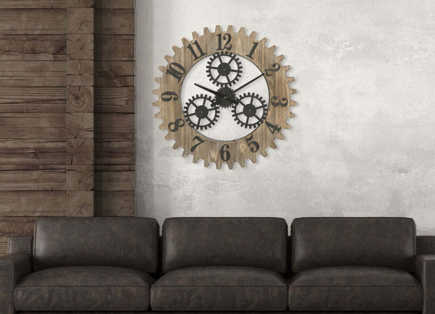 Orologio Da Muro Ingranaggio Plus Cm 60X4 Casa e cucina/Decorazioni per interni/Orologi/Orologi da parete Led Mall Home - Napoli, Commerciovirtuoso.it