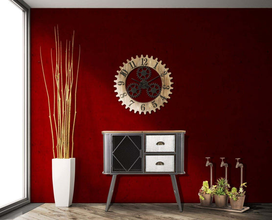 Orologio Da Muro Ingranaggio Plus Cm 60X4 Casa e cucina/Decorazioni per interni/Orologi/Orologi da parete Led Mall Home - Napoli, Commerciovirtuoso.it