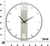 Orologio Da Muro Silvery Cm 61X4,5X63 Casa e cucina/Decorazioni per interni/Orologi/Orologi da parete Led Mall Home - Napoli, Commerciovirtuoso.it