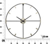 Orologio Da Muro Sticky Cm 60X3,5 Casa e cucina/Decorazioni per interni/Orologi/Orologi da parete Led Mall Home - Napoli, Commerciovirtuoso.it