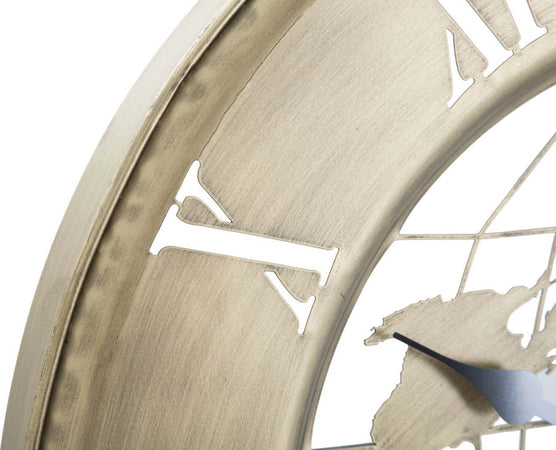 Orologio Da Muro World Gold Cm n63X3 Casa e cucina/Decorazioni per interni/Orologi/Orologi da parete Led Mall Home - Napoli, Commerciovirtuoso.it