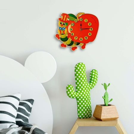 Orologio Da Parete - Brucomela Per Cameretta Bambini in Legno Dida