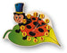 Orologio Da Parete - Coccinella Per Cameretta Bambini in Legno Dida
