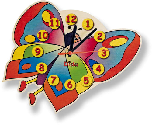Orologio Da Parete - Farfalla per Cameretta Bambini Dida