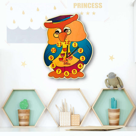 Orologio Da Parete - Gufo per Cameretta Bambini Dida