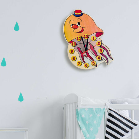 Orologio Da Parete - Medusa Per Cameretta Bambini in Legno Dida
