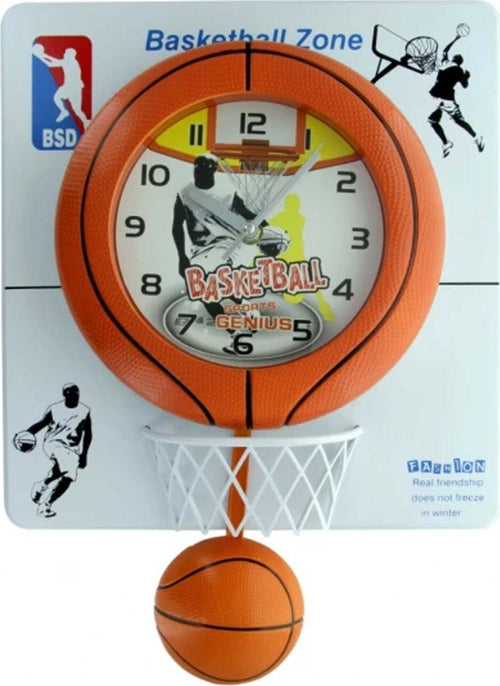 Orologio Da Parete 30x40cm Con Palla Canestro Basket Effetto Pendolo Basketball Casa e cucina/Decorazioni per interni/Orologi/Orologi da parete Trade Shop italia - Napoli, Commerciovirtuoso.it