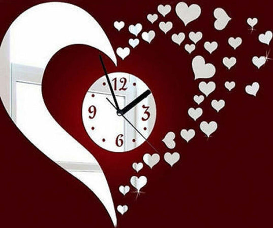 Orologio Da Parete 3d Moderno A Specchio Analogico Adesivo Con Decorazione Cuore Casa, arredamento e bricolage > Accessori Casa > Orologi e Sveglie Trade Shop italia - Napoli, Commerciovirtuoso.it