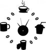 Orologio Da Parete Adesivo Nero Tazze Caff? Design Moderno Casa Ufficio Cucina Casa e cucina/Decorazioni per interni/Orologi/Orologi da parete Trade Shop italia - Napoli, Commerciovirtuoso.it
