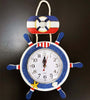 OROLOGIO DA PARETE ANALOGICO TIMONE MARINO BLU BIANCO ROSSO DESIGN CASA UFFICIO Casa e cucina/Decorazioni per interni/Orologi/Orologi da parete Trade Shop italia - Napoli, Commerciovirtuoso.it