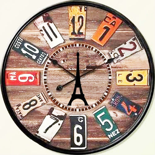 OROLOGIO DA PARETE CHATEAU CANET STILE RETRO' IN LEGNO DIAMETRO 30 CM MULTICOLOR Casa e cucina/Decorazioni per interni/Orologi/Orologi da parete Trade Shop italia - Napoli, Commerciovirtuoso.it