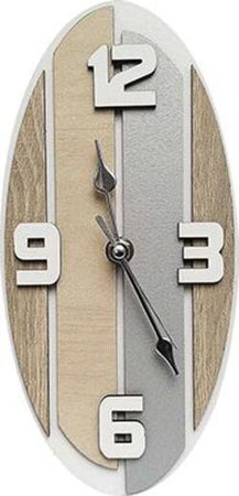 Orologio da parete con base ed inserti in legno mdf verniciato. Disponibile in diverse misure. Casa e cucina/Decorazioni per interni/Orologi/Orologi da parete MagiediNatale.it - Altamura, Commerciovirtuoso.it