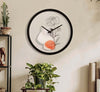 Orologio-da-parete-con-rose-struttura-in-ferro-e-vetro-per-salotto-e-cucina