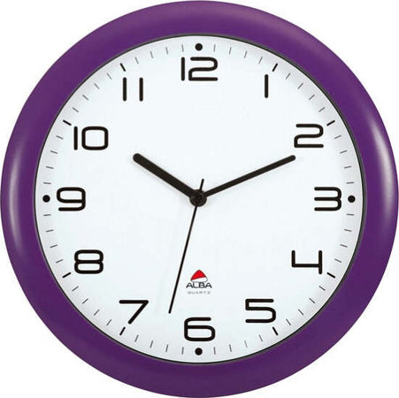 Orologio da parete Hornew - diametro 30 cm - viola - Alba Casa e cucina/Decorazioni per interni/Orologi/Orologi particolari/Stazioni meteorologiche Eurocartuccia - Pavullo, Commerciovirtuoso.it