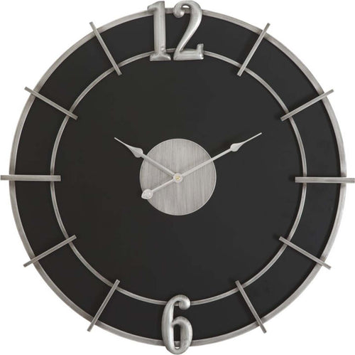 Orologio-da-parete-in-legno-MDF-e-ferro-color-nero-e-argento-per-salotto-e-cucina