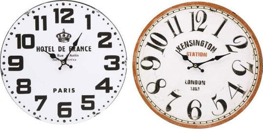 Orologio-Da-Parete-In-Legno-Rotondo-Vintage-Retro'-Analogico-Casa-Cucina-218694