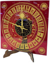 Orologio Da Parete Medio Rosso in Vetro Di Murano Orologio Quadrante Della Torre Dell'orologio Di Venezia 24h 100% Vetro Di Murano Venezia
