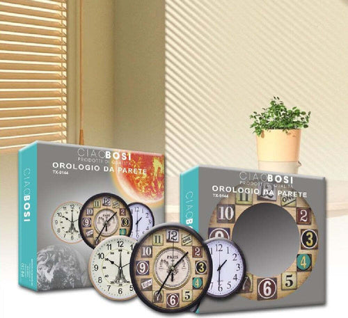 Orologio Da Parete Muro Da 35 Cm Casa Cucina Ufficio Modelli Assortiti Tx-9144 Casa e cucina/Decorazioni per interni/Orologi/Orologi da parete Trade Shop italia - Napoli, Commerciovirtuoso.it