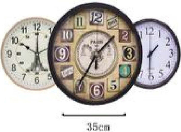 Orologio Da Parete Muro Da 35 Cm Casa Cucina Ufficio Modelli Assortiti Tx-9144 Casa e cucina/Decorazioni per interni/Orologi/Orologi da parete Trade Shop italia - Napoli, Commerciovirtuoso.it