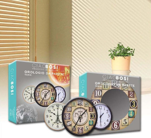 Orologio Da Parete Muro Diametro 30cm Casa Cucina Vari Modelli Assortiti Tx-9143 Casa e cucina/Decorazioni per interni/Orologi/Orologi da parete Trade Shop italia - Napoli, Commerciovirtuoso.it