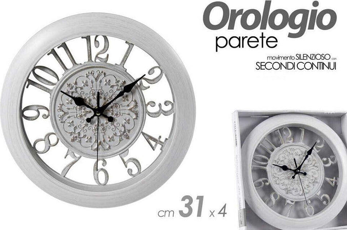 Orologio Da Parete Muro Tondo Silenzioso 31 X 4 Cm Vintage Shabby Chic 798078 Casa e cucina/Decorazioni per interni/Orologi/Orologi da parete Trade Shop italia - Napoli, Commerciovirtuoso.it