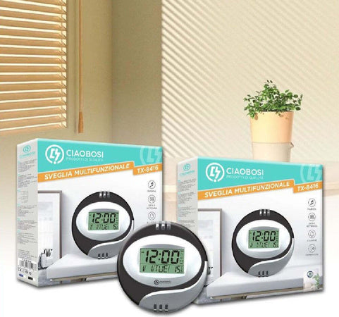 Orologio Da Parete Tavolo Digitale Display Lcd Sveglia Misura