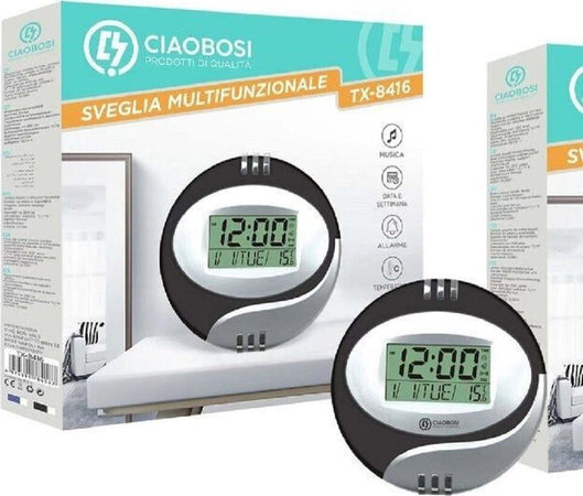 Orologio Da Parete Tavolo Digitale Display Lcd Sveglia Misura Temperatura Tx-8416 Casa e cucina/Decorazioni per interni/Orologi/Orologi da parete Trade Shop italia - Napoli, Commerciovirtuoso.it