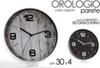 Orologio Da Parete Tondo Movimento Silenzioso 30x4cm Plastica Vari Colori 738869 Casa e cucina/Decorazioni per interni/Orologi/Orologi da parete Trade Shop italia - Napoli, Commerciovirtuoso.it