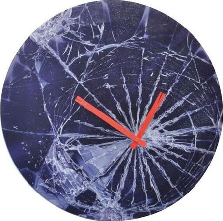 Orologio da parete vetro effetto crash Casa e cucina/Decorazioni per interni/Orologi/Orologi da parete Led Mall Home - Napoli, Commerciovirtuoso.it