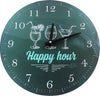Orologio da parete vetro happy hour Casa e cucina/Decorazioni per interni/Orologi/Orologi da parete Led Mall Home - Napoli, Commerciovirtuoso.it