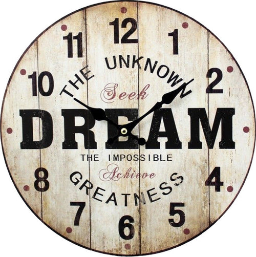 Orologio da parete vintage mdf the unknown dream Casa e cucina/Decorazioni per interni/Orologi/Orologi da parete Led Mall Home - Napoli, Commerciovirtuoso.it