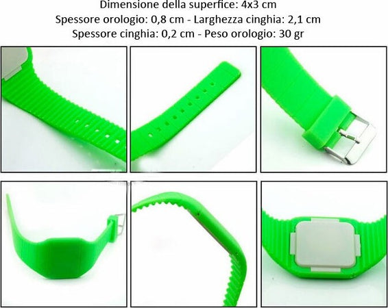 OROLOGIO DA POLSO A LED TOUCHSCREEN UNISEX UOMO DONNA COLORATO IN SILICONE Moda/Donna/Orologi/Orologi da polso Trade Shop italia - Napoli, Commerciovirtuoso.it