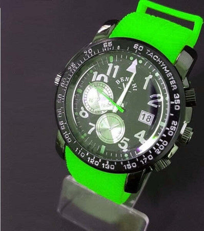 Orologio-Da-Polso-Benchi-D9652a-Uomo-Analogico-Quarzo-Sportivo-Casual-Verde