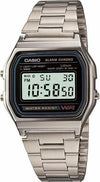 Orologio-Da-Polso-Casio-A158wa-1cr-Digitale-Unisex-Acciaio-Sveglia-Vintage