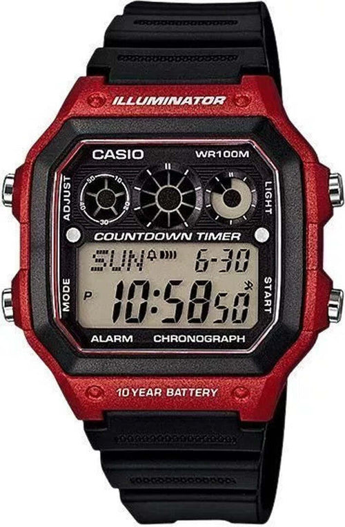 Orologio Da Polso Casio Ae-1300wh-4avdf Digitale Uomo Sportivo Rosso Moda/Uomo/Orologi/Orologi da polso Trade Shop italia - Napoli, Commerciovirtuoso.it