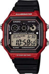 Orologio-Da-Polso-Casio-Ae-1300wh-4avdf-Digitale-Uomo-Sportivo-Rosso
