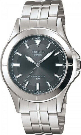 Orologio-Da-Polso-Casio-Mtp-1214a-8avdf-Analogico-Uomo-Acciaio-Fondo-Nero