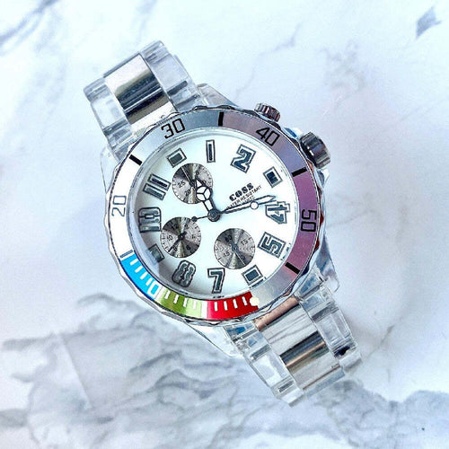 Orologio Da Polso Coss Uomo Analogico Al Quarzo Luminoso Silver Quadrante Bianco Moda/Uomo/Orologi/Orologi da polso Trade Shop italia - Napoli, Commerciovirtuoso.it