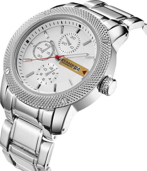 Orologio Da Polso Curren 8069 Uomo Analogico Quarzo Luxury Acciaio Data Bian Moda/Uomo/Orologi/Orologi da polso Trade Shop italia - Napoli, Commerciovirtuoso.it