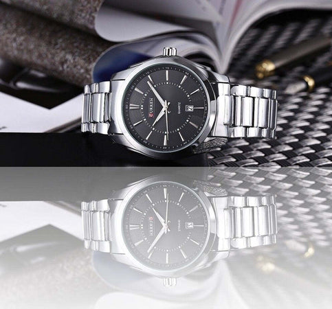 Orologio Da Polso Curren 8072 Uomo Analogico Quarzo Moderno Acciaio Data Nero Moda/Uomo/Orologi/Orologi da polso Trade Shop italia - Napoli, Commerciovirtuoso.it