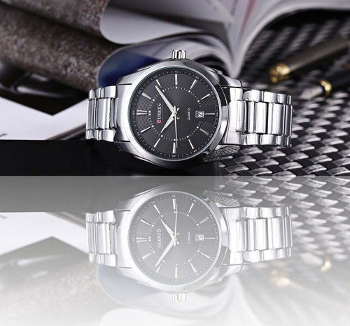 Orologio Da Polso Curren 8072 Uomo Analogico Quarzo Moderno Acciaio Data Nero Moda/Uomo/Orologi/Orologi da polso Trade Shop italia - Napoli, Commerciovirtuoso.it