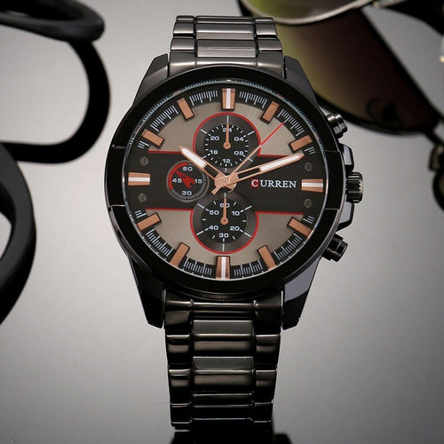 Orologio Da Polso Curren 8274 Uomo Analogico Quarzo Military Nero Nero Moda/Uomo/Orologi/Orologi da polso Trade Shop italia - Napoli, Commerciovirtuoso.it