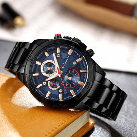 Orologio Da Polso Curren 8275 Uomo Analogico Quarzo Business Nero Blu Moda/Uomo/Orologi/Orologi da polso Trade Shop italia - Napoli, Commerciovirtuoso.it