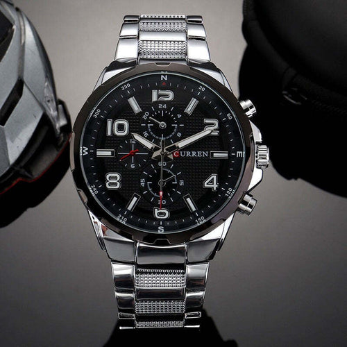 Orologio Da Polso Curren 8276 Uomo Analogico Quarzo Business Silver Nero Moda/Uomo/Orologi/Orologi da polso Trade Shop italia - Napoli, Commerciovirtuoso.it